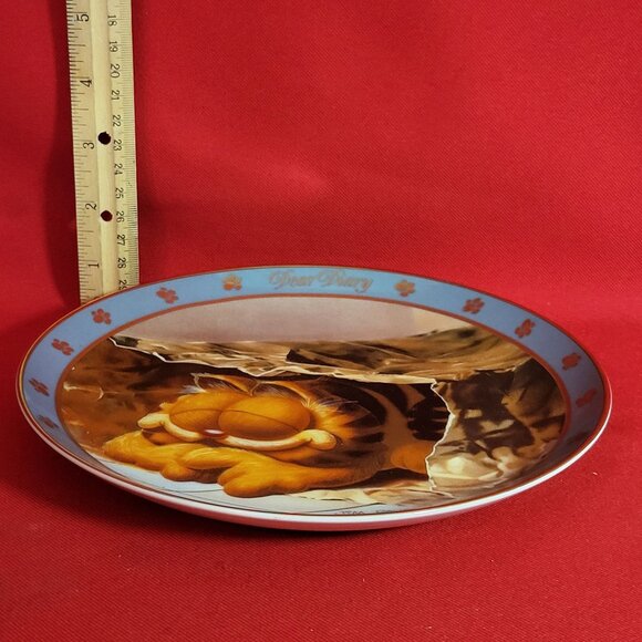 Garfield Collector Plate Dear Diary Series Today I Looked At A New Condo 1990 - Picture 9 of 13